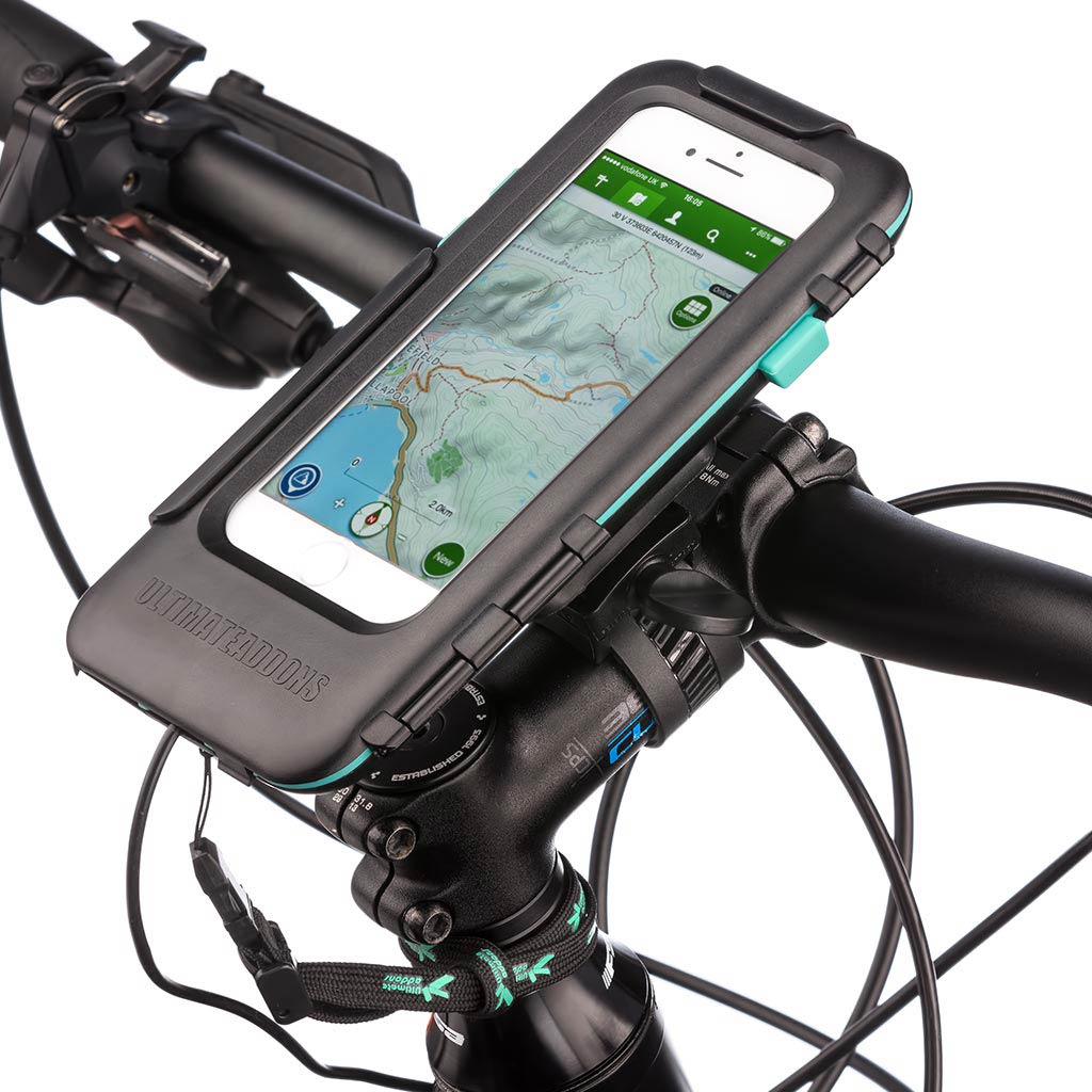 Bicycle Handlebar Mount Kit Tough Waterproof Case for Apple iPhone 6 7 8 / Plus - Ultimateaddons