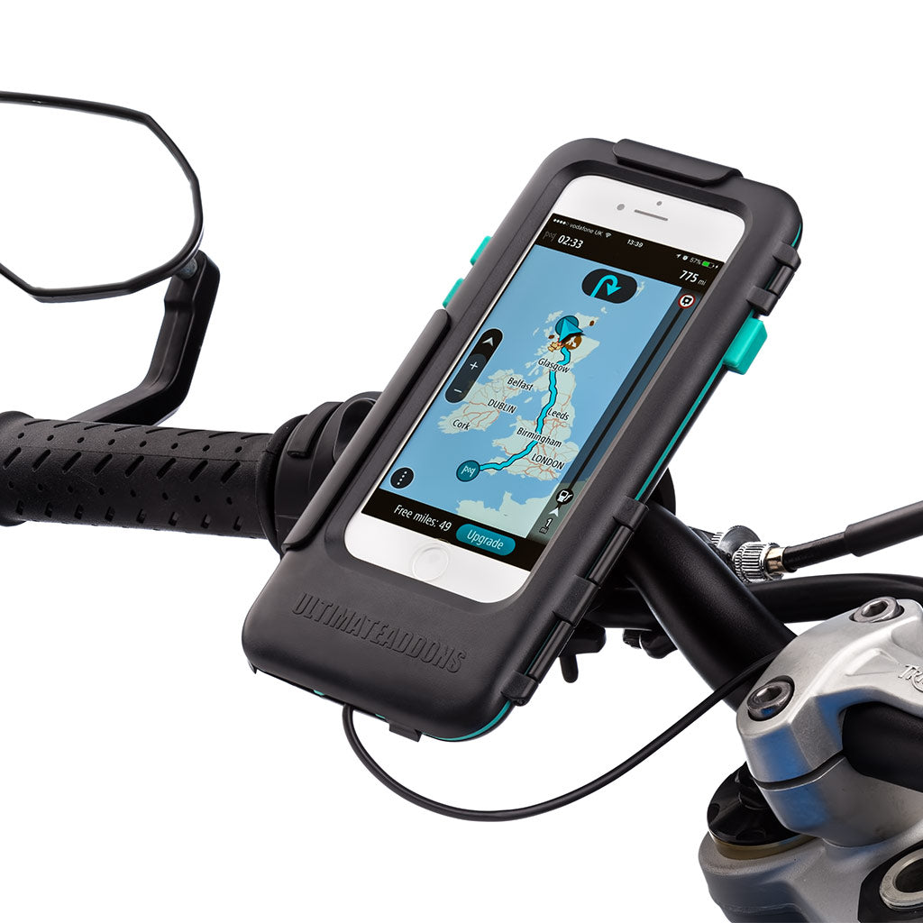 Apple iPhone SE 2 Waterproof Tough Motorcycle Handlebar Mounting Kit - Ultimateaddons